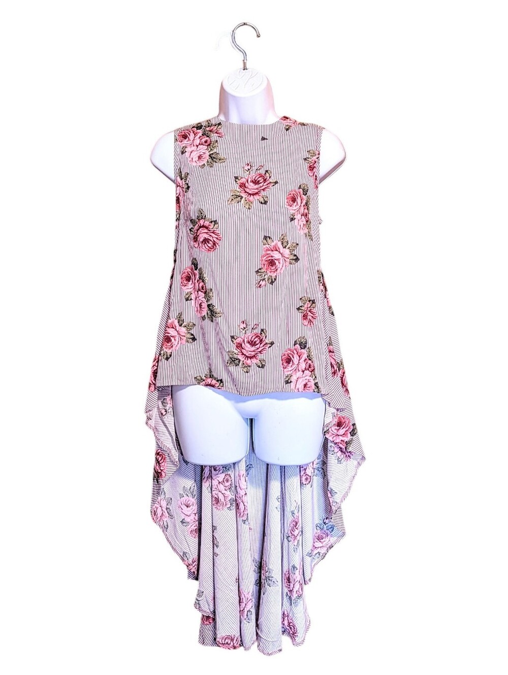 Discovery Clothing Floral Hi-low Blouse